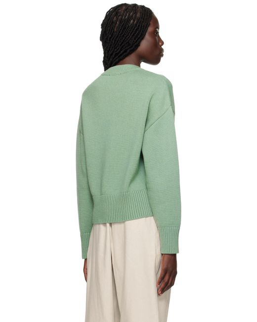 AMI Green Ssense Exclusive Ami De Cœur Sweater