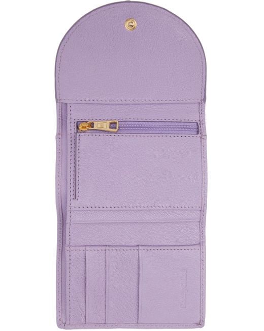 See By Chloé Purple Trifold Hana Wallet
