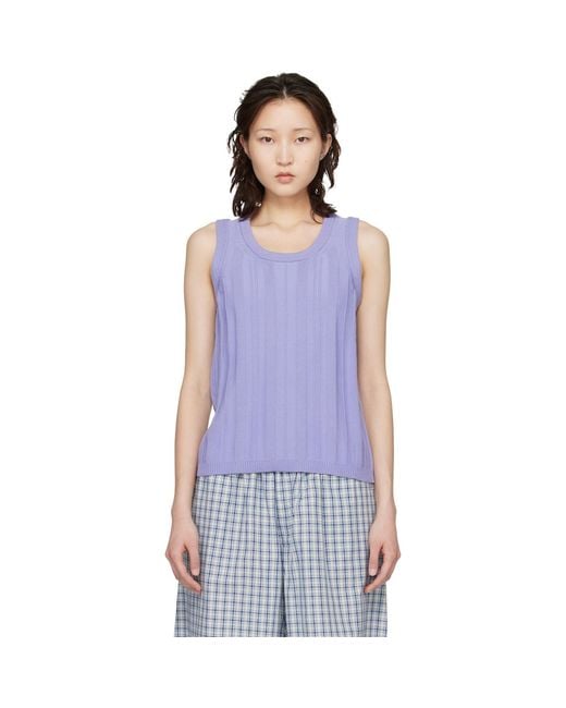 B.B. Wallace Purple Baldesari Tank Top