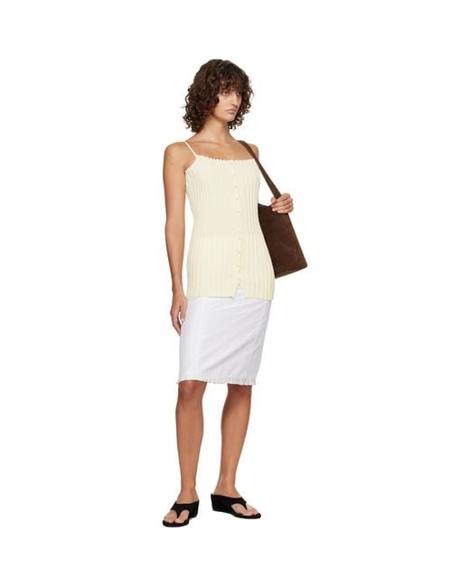 LE17SEPTEMBRE Black Off- Millie Knit Sleeveless Top