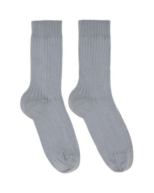 Baserange Red Three-Pack Rib Overankle Socks
