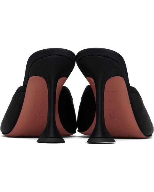 AMINA MUADDI Black Lila Slipper 95 Heels