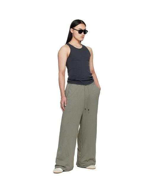 Lu'u Dan Brown Wadded Bontans Sweatpants for men