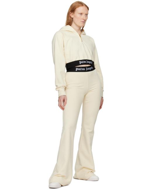 Palm Angels Off-white Flared Lounge Pants