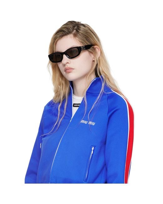 Miu Miu Gray Miu Glimpse Sunglasses