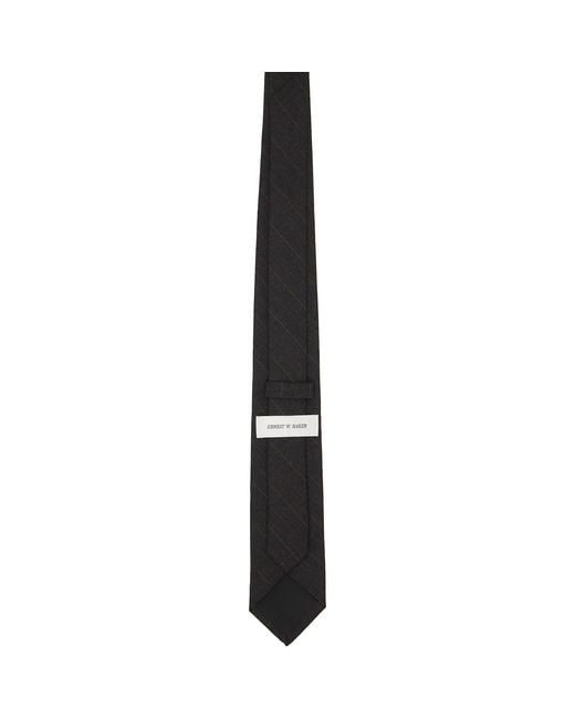 Ernest W. Baker Black Classic Tie for men