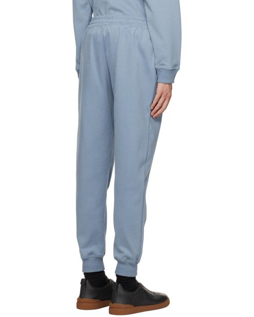Zegna Blue Essential Sweatpants for men