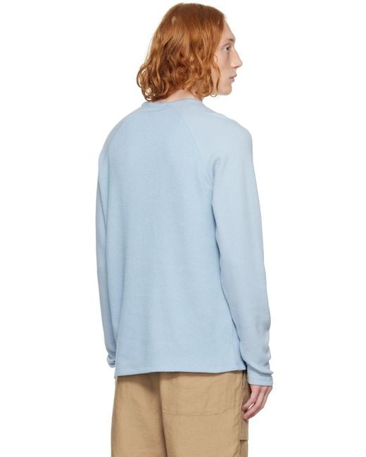 Vince Blue Raglan Sweater for men