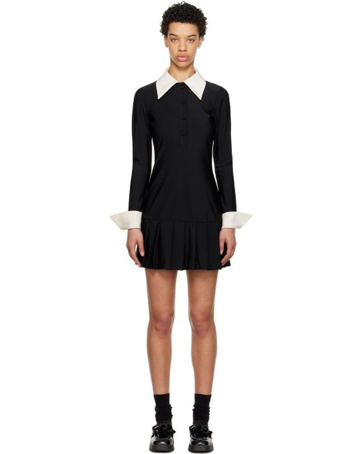 Anna Sui Black Schoolgirl Minidress | Lyst