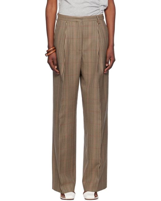 Dries Van Noten Multicolor Check Trousers