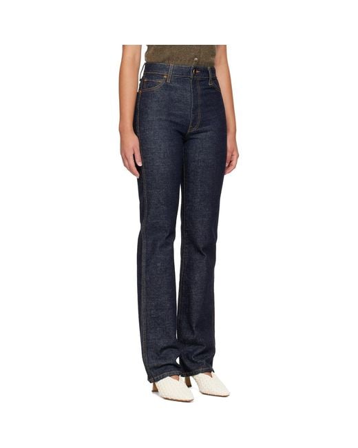 Khaite Blue Danielle Stretch Jeans