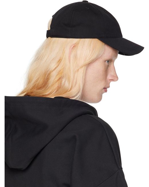 Mugler Black Workwear Cap for men