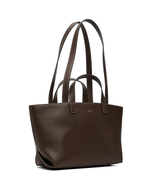 A.P.C. Brown Drummer Small Tote