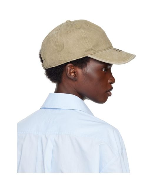 MM6 by Maison Margiela Multicolor Khaki Embroidered Logo Cap