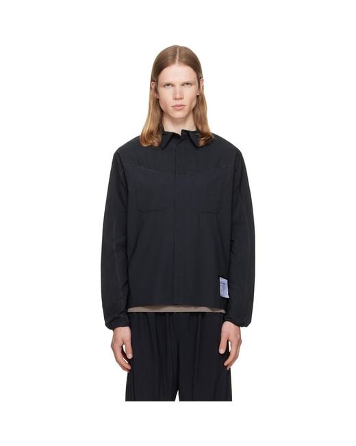 Satisfy Black Peaceshell River Shirt for men