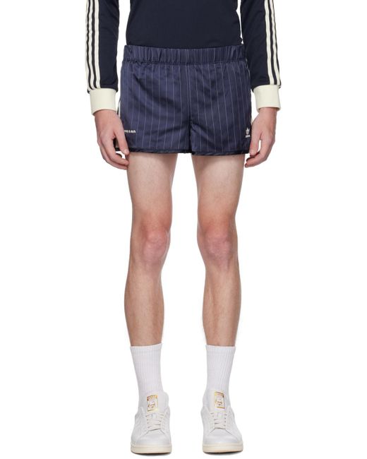 Sporty & Rich Blue Sportyrich Adidas Originals Edition Shorts for men