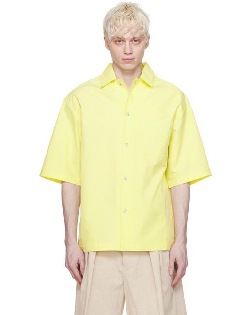 Nanushka Yellow Caspian Shirt for men