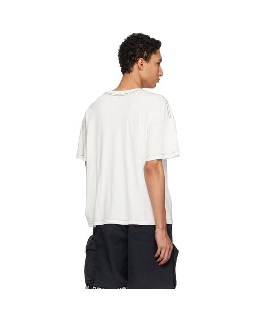 RIVINGTON roi Rebis Red Off- 'Anti Death' Tyler T-Shirt for men