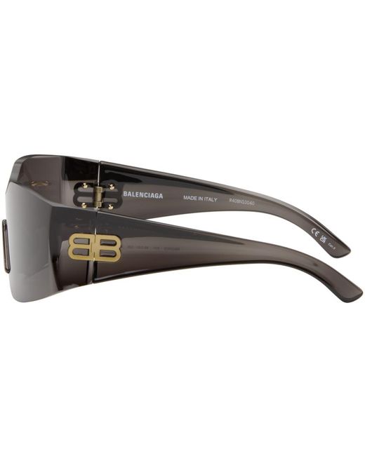 Balenciaga Black Gray Bb0292s Sunglasses for men
