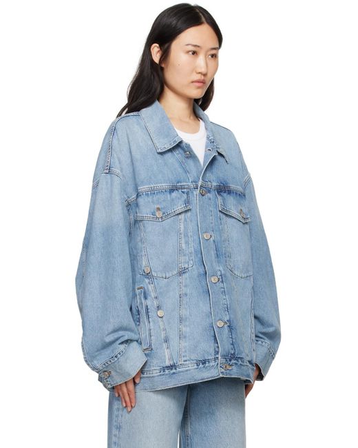 Agolde Blue Reworked Wayne Denim Jacket