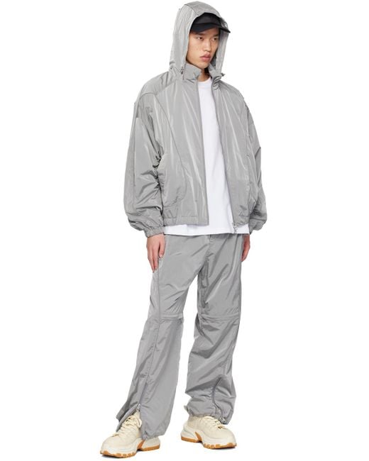 Wooyoungmi White Paneled Track Pants for men