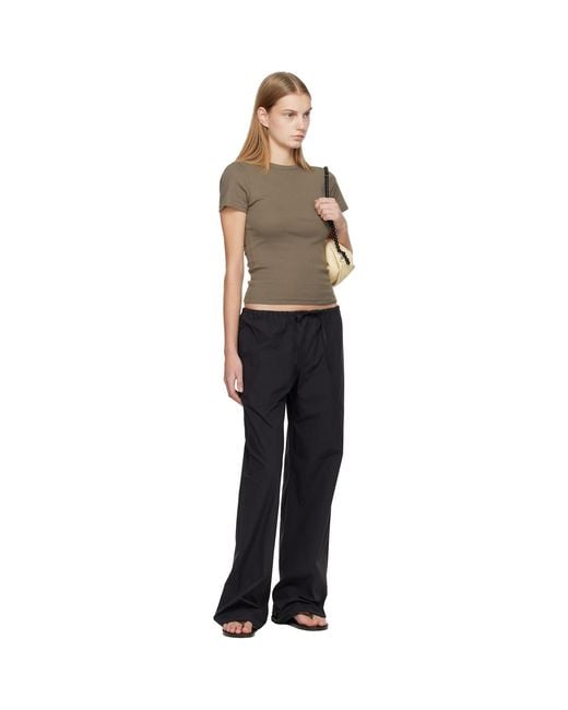 Matteau Black Drawcord Trousers