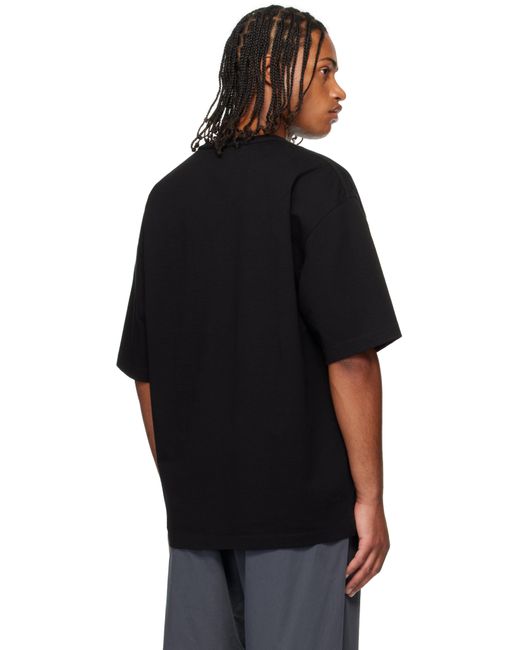 Lemaire Black Boxy Short Sleeve T-Shirt for men