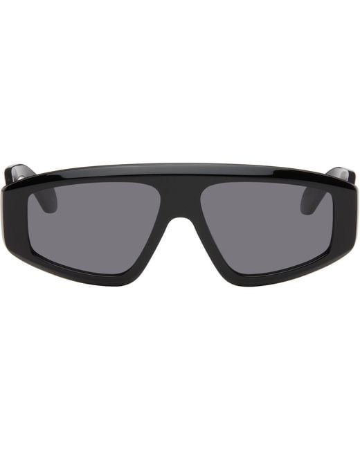 Alaïa Gray Aviator Mask Sunglasses