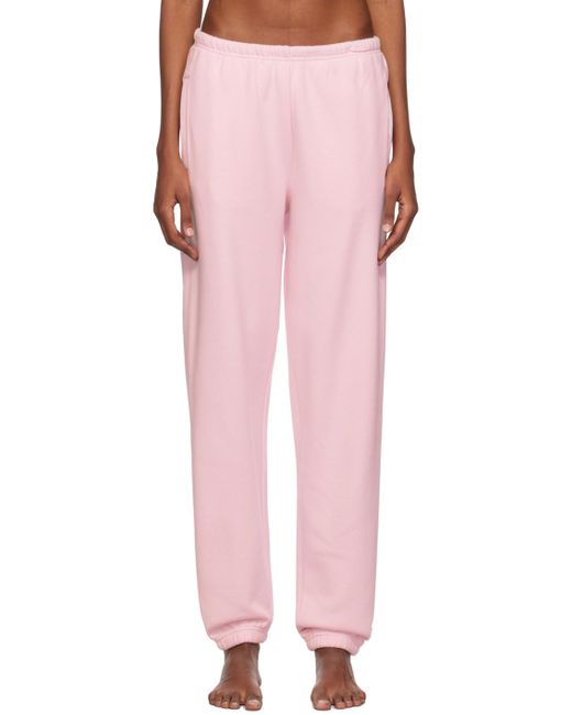 Pantalon de survêtement rose - cotton fleece Skims en coloris Pink