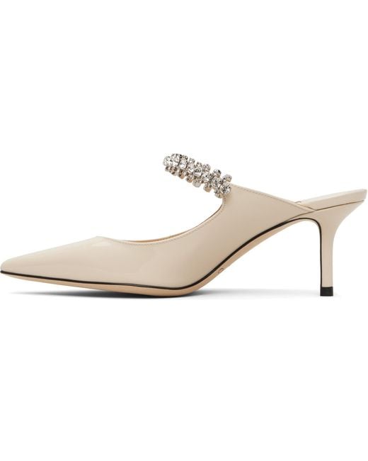 Jimmy Choo White Off- Bing 65 Heels