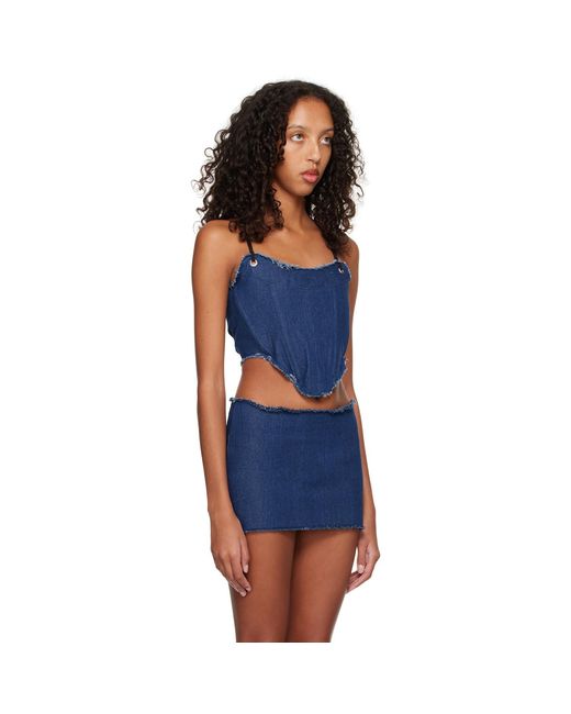 BINYA Blue Ssense Exclusive Ruta Tank Top