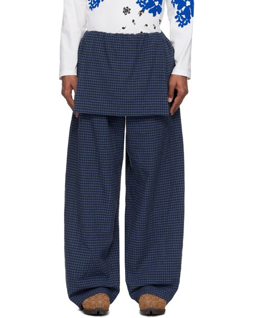 SC103 Blue Tile Trousers for men