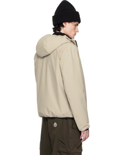 メンズ Moncler ベージュ Chalves ダウンジャケット Black