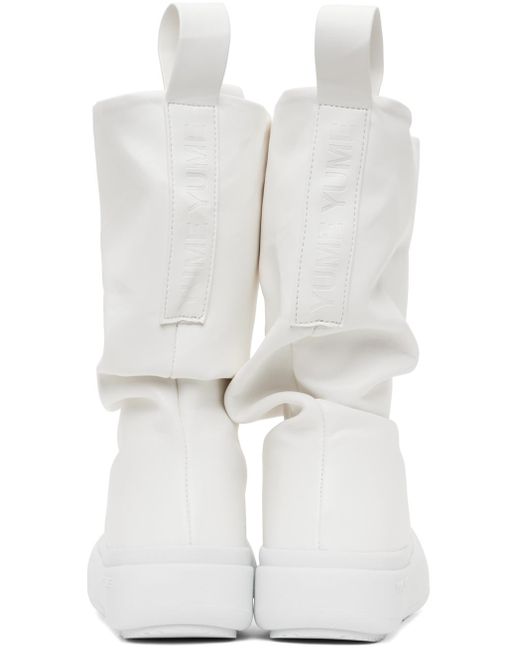 Yume Yume White Low Fisherman Boots