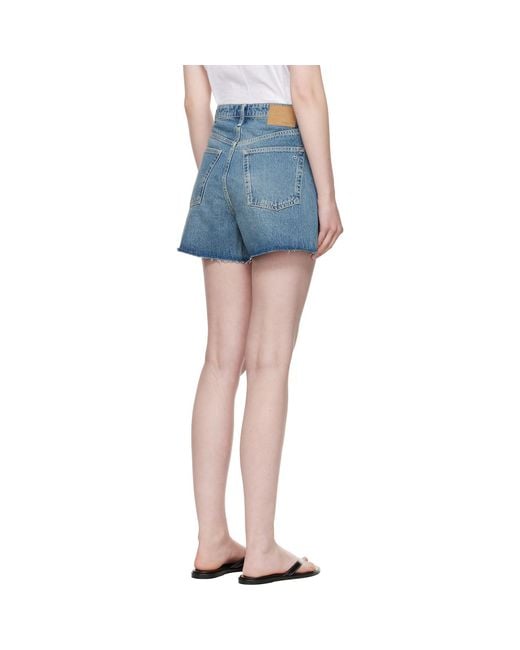 Rag & Bone Blue Belinda Denim Mini Skort