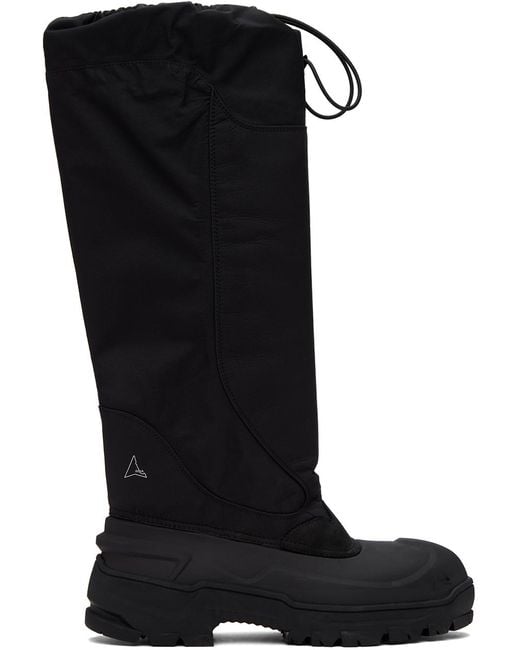 Roa Black Rubber Boots for men