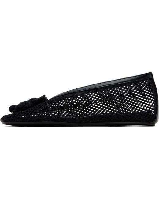 Ganni Black Jenny Ballerina Flats