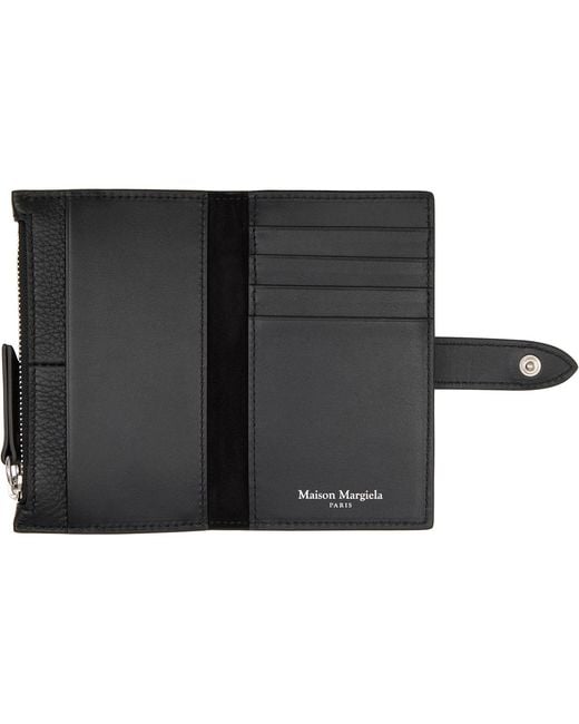 Maison Margiela Black Zip Card Holder for men