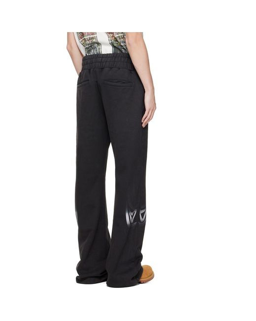 Who Decides War Black Winged Sweatpants for men