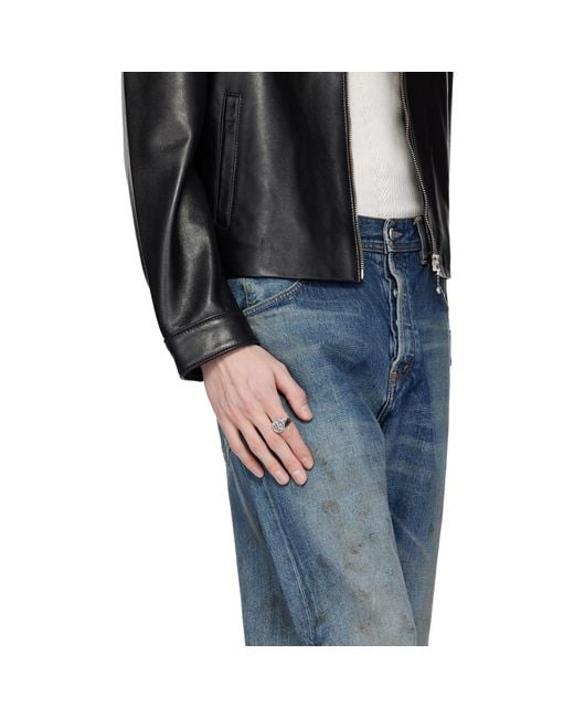 Emanuele Bicocchi Metallic Signet Ring for men