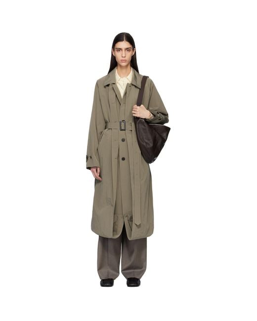Ssstein Black Oversized Layered Combination Trench Coat