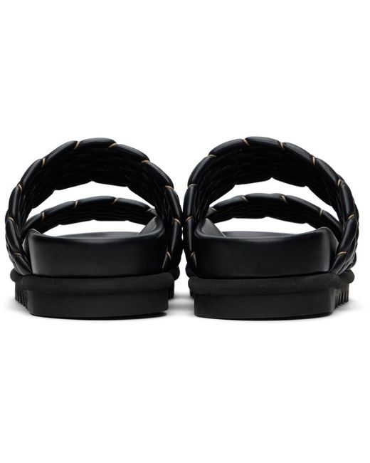 Dries Van Noten Black Braided Sandals for men