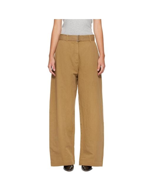 Studio Nicholson Natural Tan Chatto Trousers