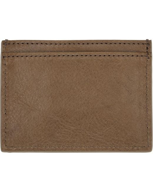 Vivienne Westwood Natural Flat Card Holder for men