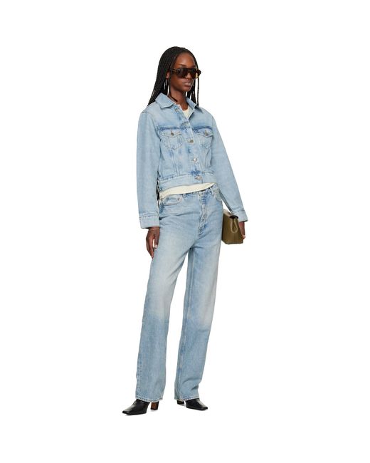 Fear Of God Blue Straight Leg Denim Jeans