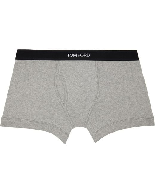 Tom Ford Black Cotton Boxer Briefs for men