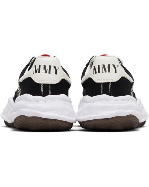 Maison Mihara Yasuhiro Black Blakey Og Sole Canvas Low-Top Sneakers