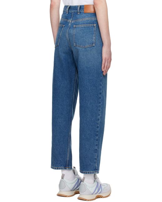 Moncler Blue Indigo Five-pocket Jeans