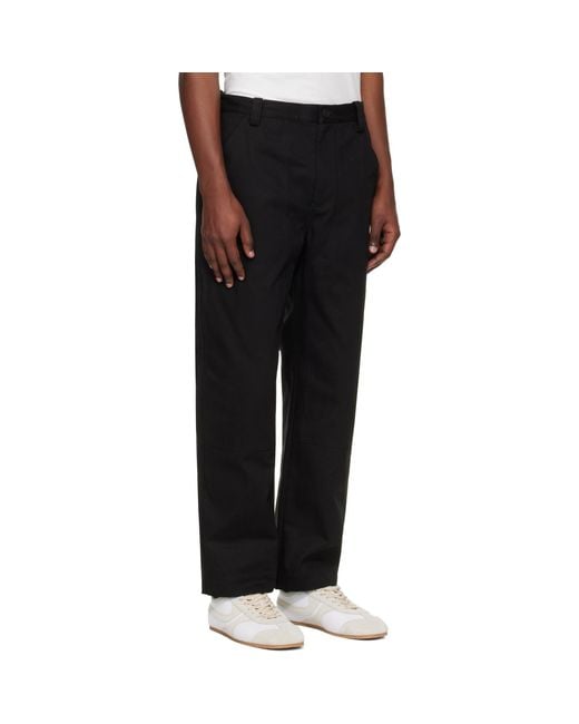 Studio Nicholson Black Denver Trousers for men
