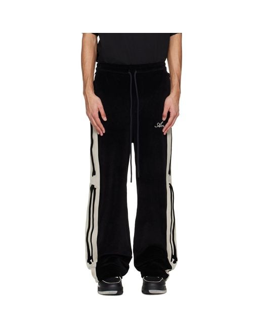 Amiri Black Bones Track Pants for men